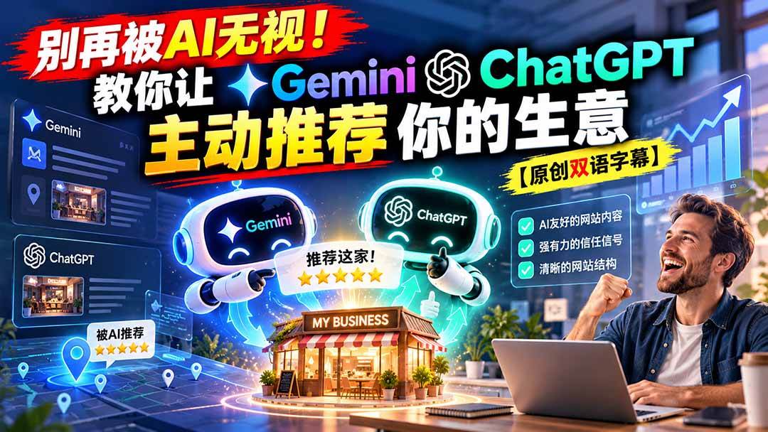 让Gemini和ChatGPT主动推荐你的生意｜本地AI可见性实训营
