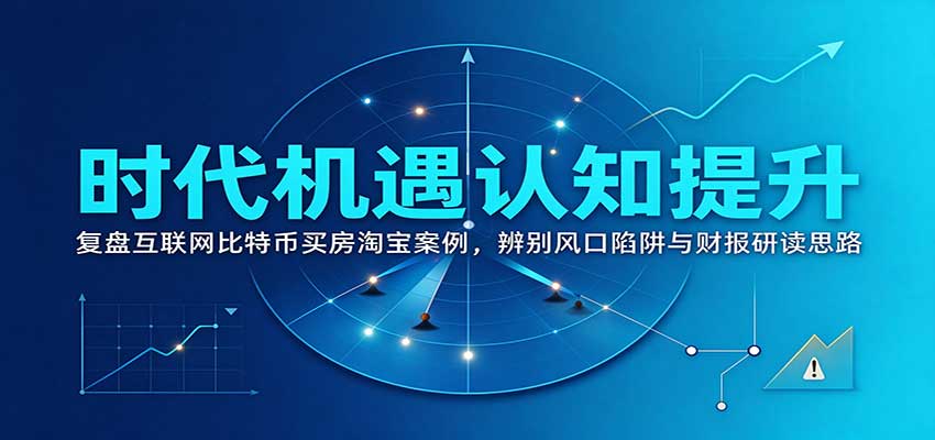 时代机遇认知提升：复盘互联网比特币买房淘宝案例，辨别风口陷阱与财报研读思路-小栈博客