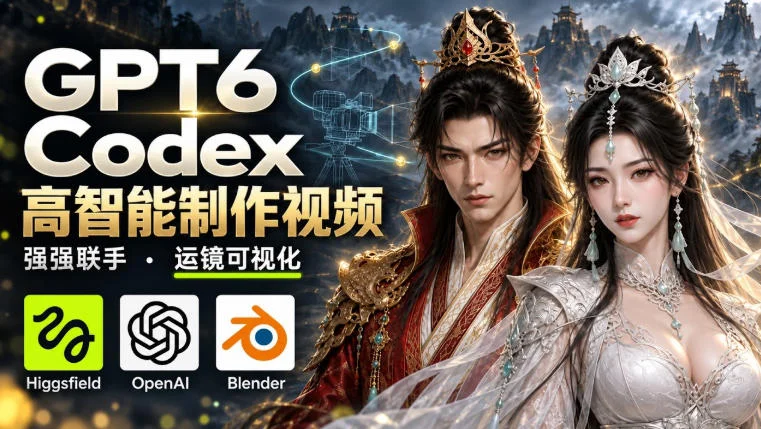GPT-6 Astra×Codex高智能制作视频！联手Higgsfield，运镜可视化实战-小栈博客