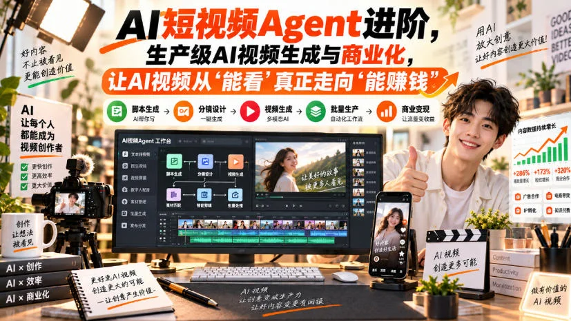 AI短视频Agent进阶：生产级AI视频生成与商业化实战