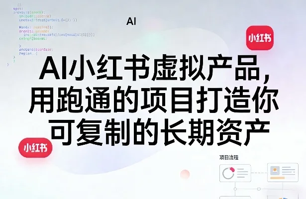 AI小红书虚拟产品，用跑通的项目打造你可复制的长期资产（更新1017）-小栈博客