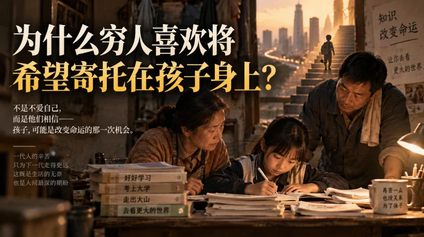 为什么穷人总把翻身希望押在孩子身上？看完这篇你就懂了