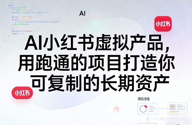 AI小红书虚拟产品,用跑通的项目打造你可复制的长期资产(更新)-小栈博客