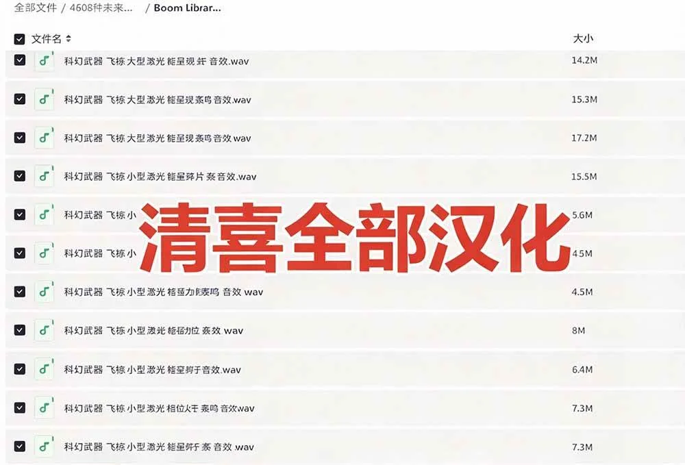 （20696期）顶级音效合集！4600+种未来科幻武器开枪射击战斗音效素材合集，全部中文汉化 Boom Library – Cyber W