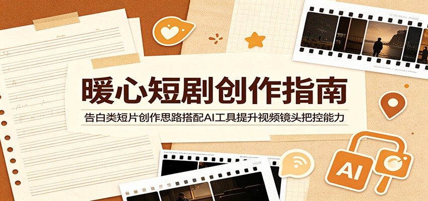 暖心短剧创作指南：告白类短片创作思路搭配AI工具提升视频镜头把控能力-小栈博客